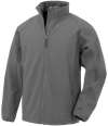 RS901B R901Y Result Recycled Kids Two Layer Printable Soft Shell Jacket Grey colour image
